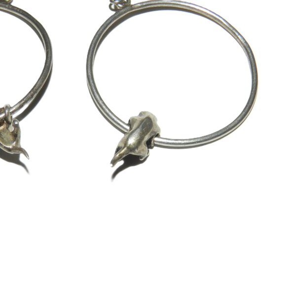 Vintage Playful Hanging Kittens Sterling Silver Earrings - Picture 4 of 13